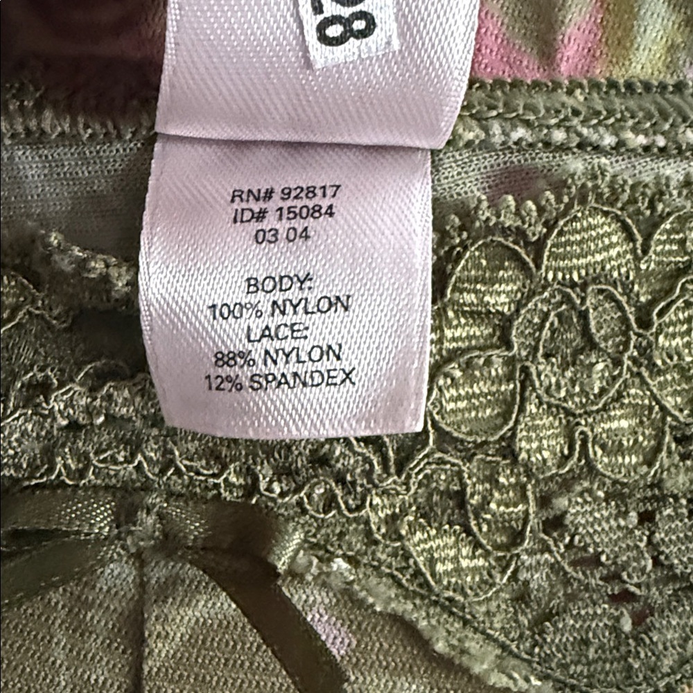 Y2K Floral Paisley Lace Trim Pants – Size L - Picture 6 of 6